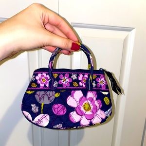 Vera Bradley purple flowers mini-bag